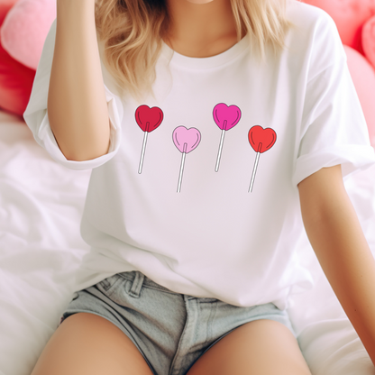 Heart Lollipop Valentine's Custom T-Shirt