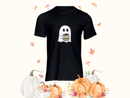 Little Ghost Ice Coffee Shirt, Ghost shirt, Halloween Tee, Cute Ghost Shirt, Little Ghost Ice Coffee t-shirt, Milk Tea ghost