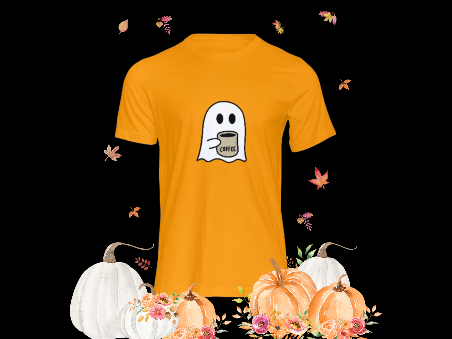 Little Ghost Ice Coffee Shirt, Ghost shirt, Halloween Tee, Cute Ghost Shirt, Little Ghost Ice Coffee t-shirt, Milk Tea ghost