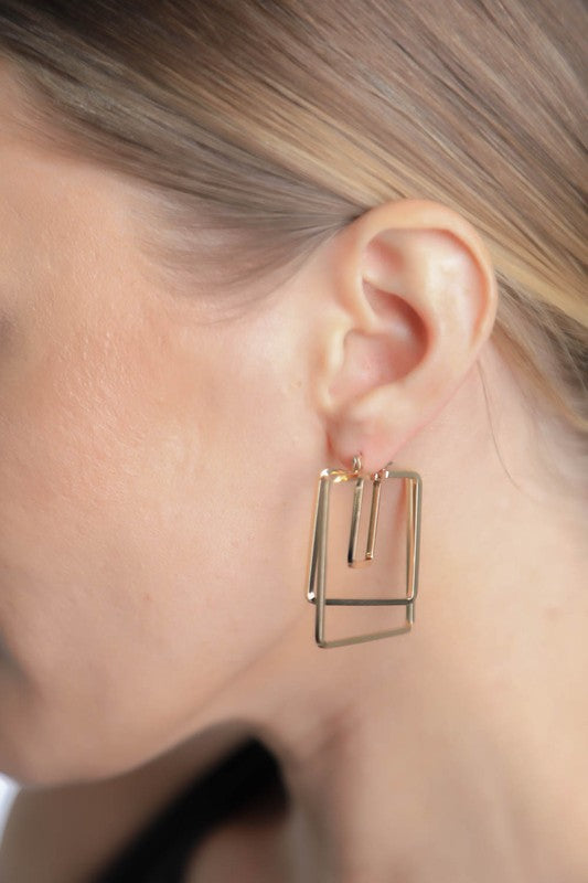 SQUARED DROP EARRINGS