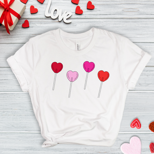 Heart Lollipop Valentine's Custom T-Shirt