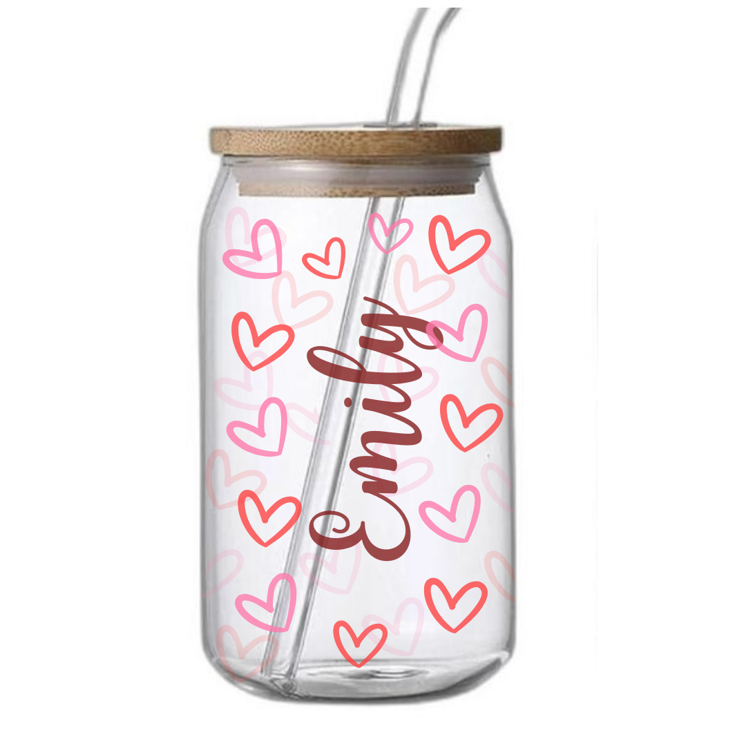 Personalized Glass Coffee Cup