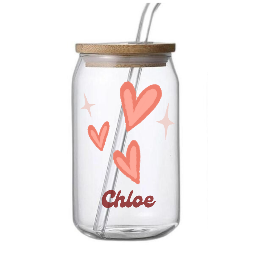 Personalized Glass Coffee Cup