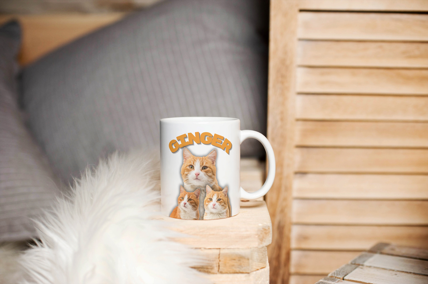 Personalized Cat Photo Mug - 11oz and 15oz Options