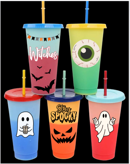 Halloween Straw Cup 