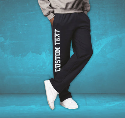 Custom Open Bottom Sweatpants for Men