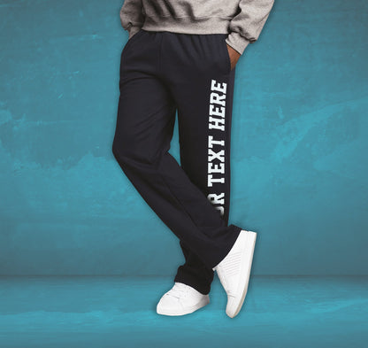 Custom Open Bottom Sweatpants for Men