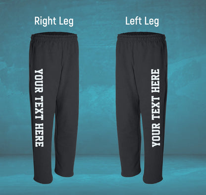 Custom Open Bottom Sweatpants for Men