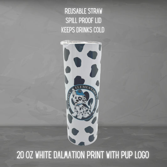 20 OZ Tumbler Dalmatian Print Patrick Pup