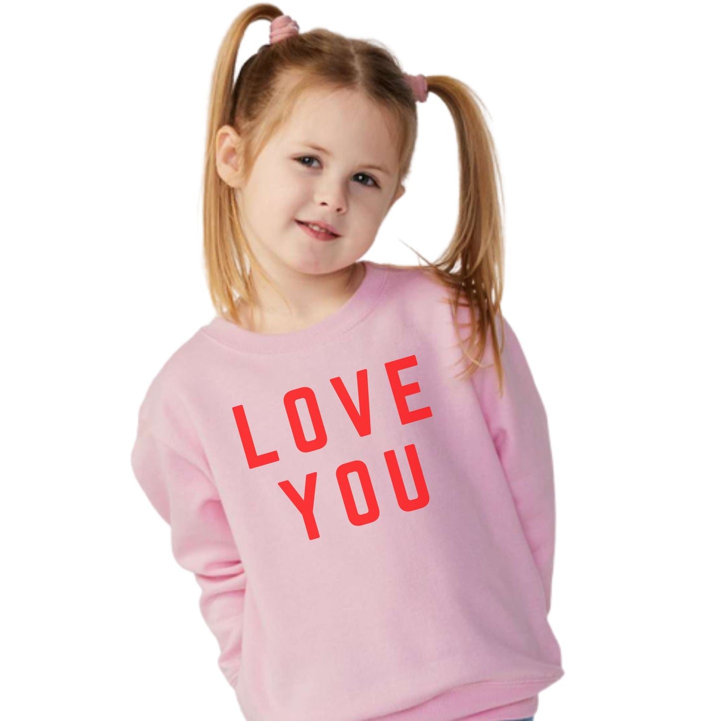 Love You Children's Sweatshirt, Valentine Sweatshirt, Valentine Sweater for Kids , Kid Valentine Shirt , Toddler Valentine , Valentine Graphic Tee