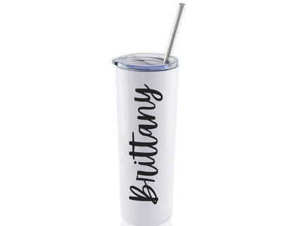 20oz Stainless Steel Tumbler with Name Personalization